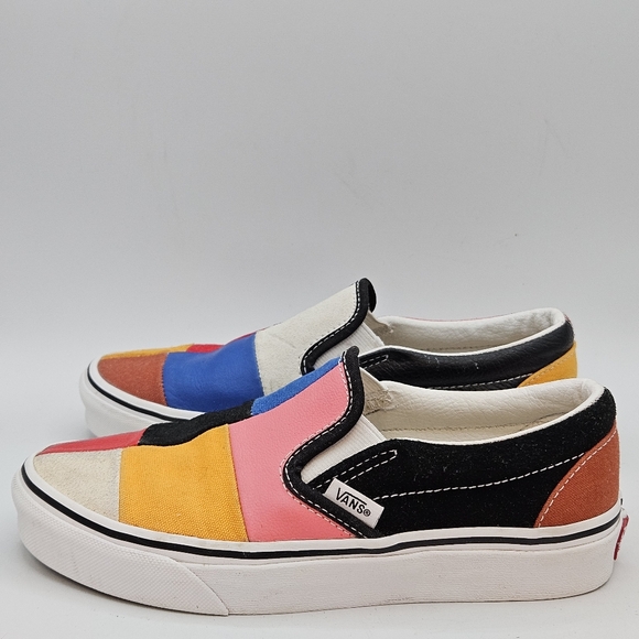 Vans Classic Slip On Patchwork Multi Color Womens 5.5 Mens 4 VN0A38F7VMF - Picture 14 of 15